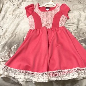 Never worn or washed. Girls pink dress.